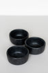 Black Matte Stoneware Pinch Bowl