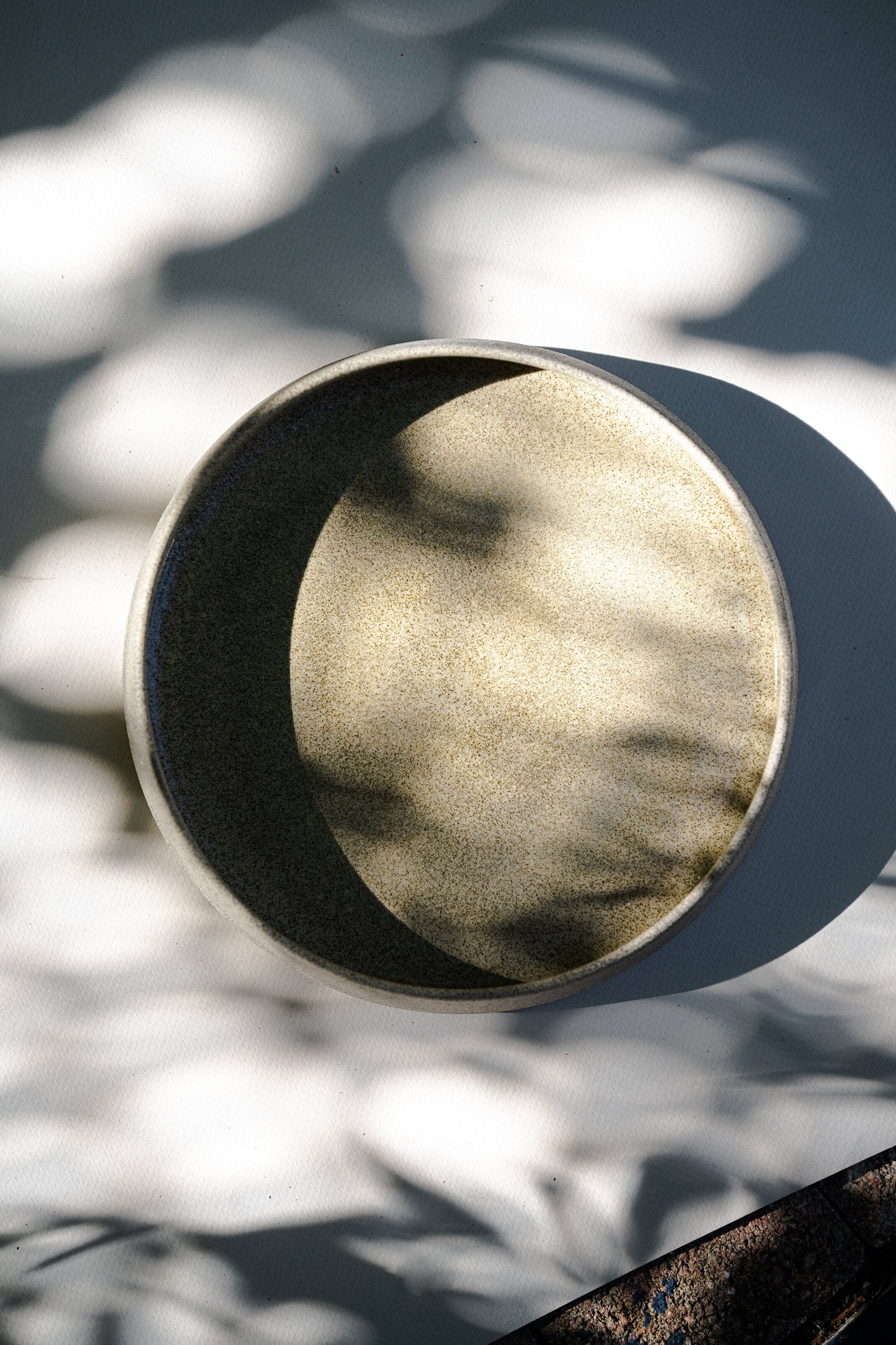 Handmade Stoneware Salad Plates with High Sides 