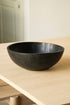 Hand-Carved Large Charred Wood Bowl