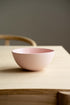 Handmade Porcelain Bowl. Powder Pink