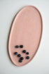 Handmade Oval Porcelain Serving Platter. Powder Pink