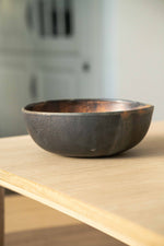 Rust Stoneware Salad Serving Bowl
