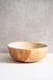Beige Matte Stoneware Salad Serving Bowl