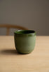 Handmade Porcelain Coffee Cup. Green