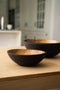 Half Charred Ashwood Nesting Bowl Set