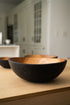 Half Charred Ashwood Nesting Bowl Set