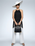 Strap Neck Top New Collection BYMANYC ® New York • Midnight Noir Fringe
