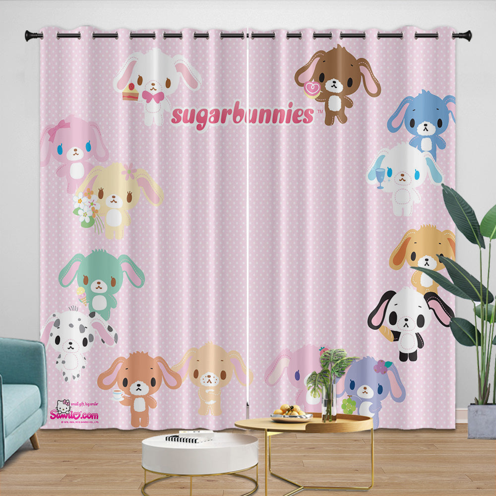 Sugarbunnies Curtains Blackout Window Drapes Room Decoration
