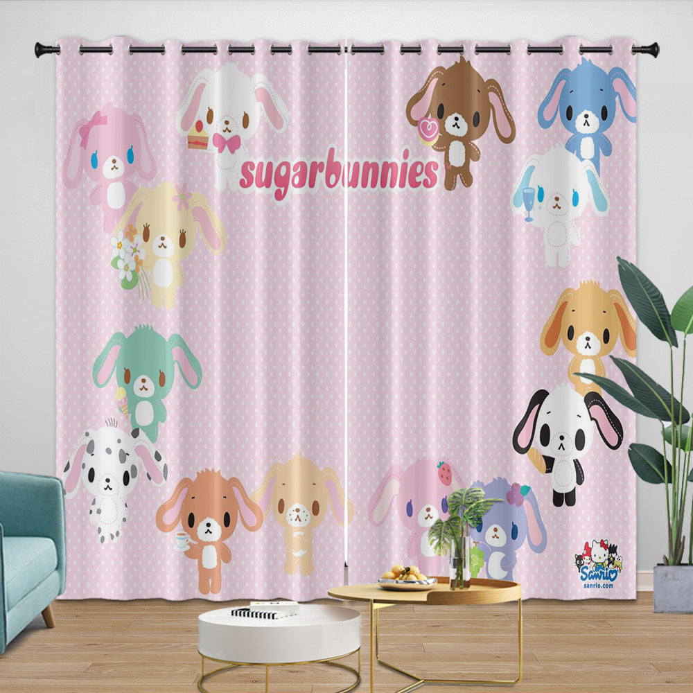 Sugarbunnies Curtains Blackout Window Drapes Room Decoration