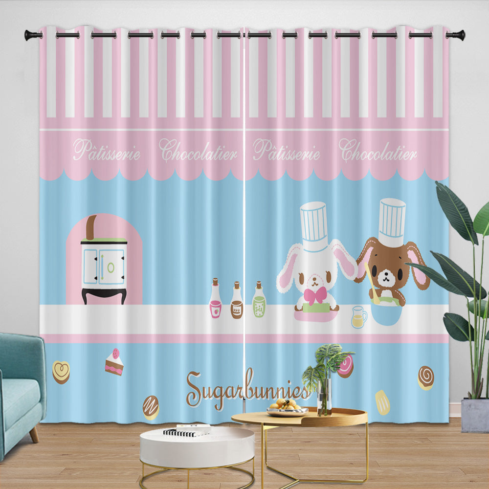 Sugarbunnies Curtains Blackout Window Drapes Room Decoration