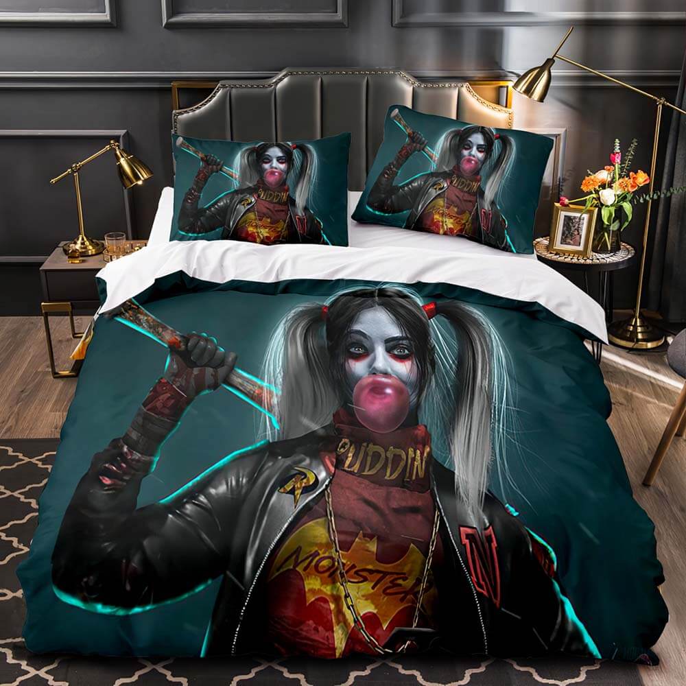 Suicide Squad Harley Quinn Deadpool Bedding Set Quilt Duvet Cover Sets