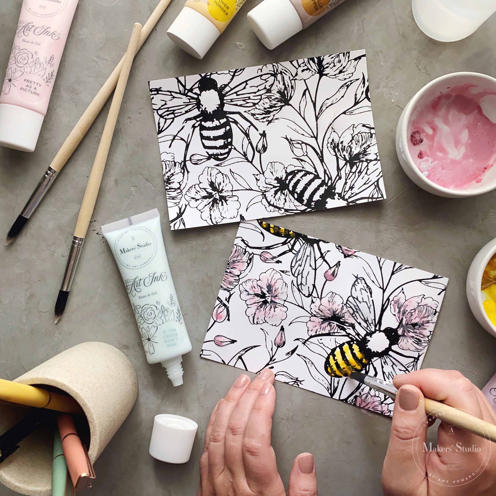 Summer Bee - Mesh Stencil 12x12