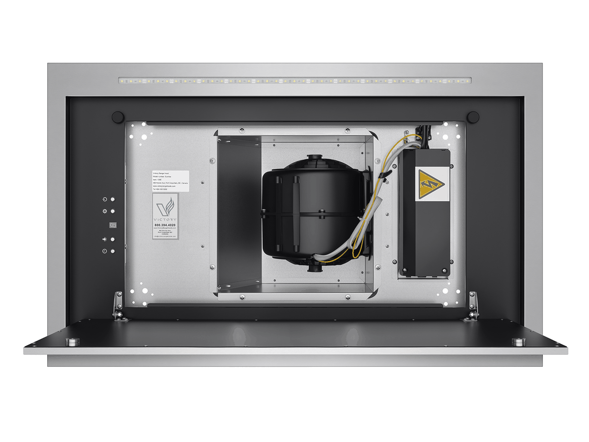 600 CFM Ceiling Mount Range Hood with Remote - VICTORY Sunrise