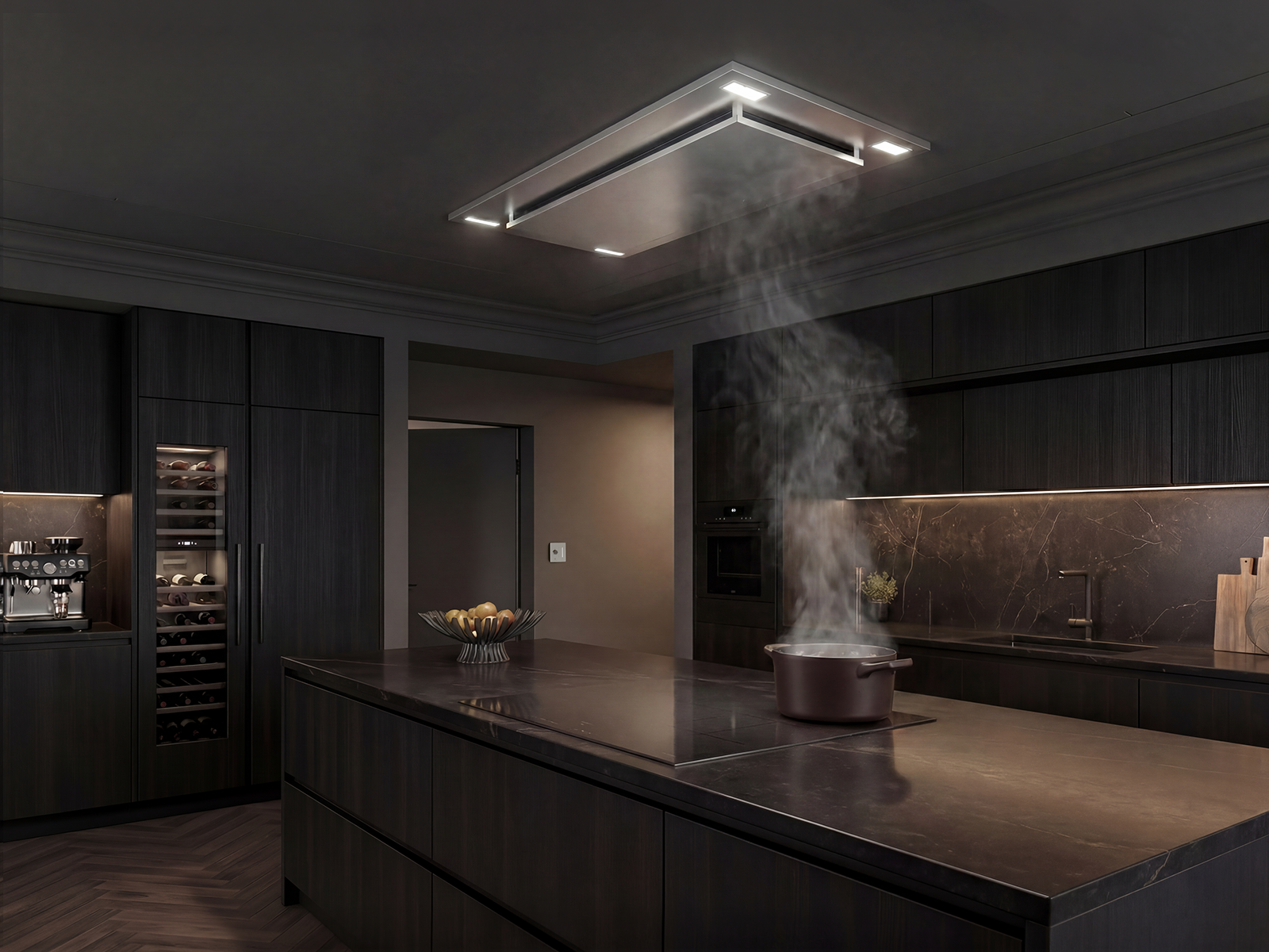 600 CFM WIRELESS Flush Ceiling Mount Range Hood - VICTORY Sunset (Bluetooth)