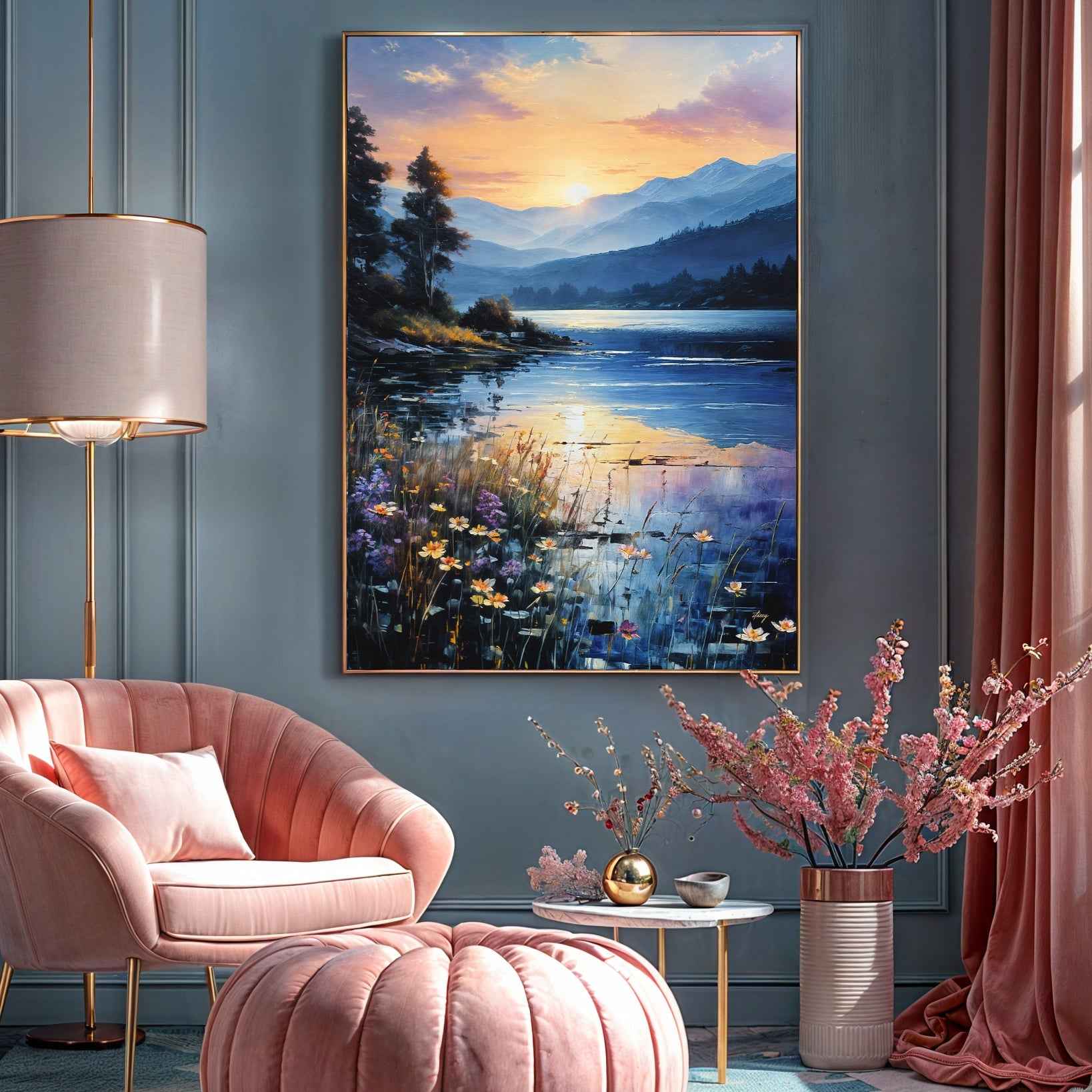 Canvas Print: "Sunset Journey"