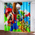 Super Mario Curtains Pattern Blackout Window Drapes