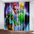 Super Mario Curtains Pattern Blackout Window Drapes