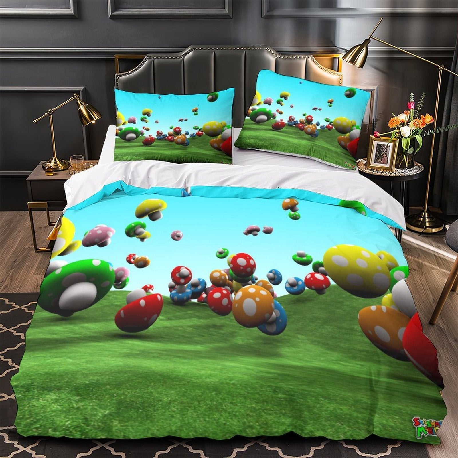 Super Mario Duvet Cover Pattern Bedding Set Without Filler