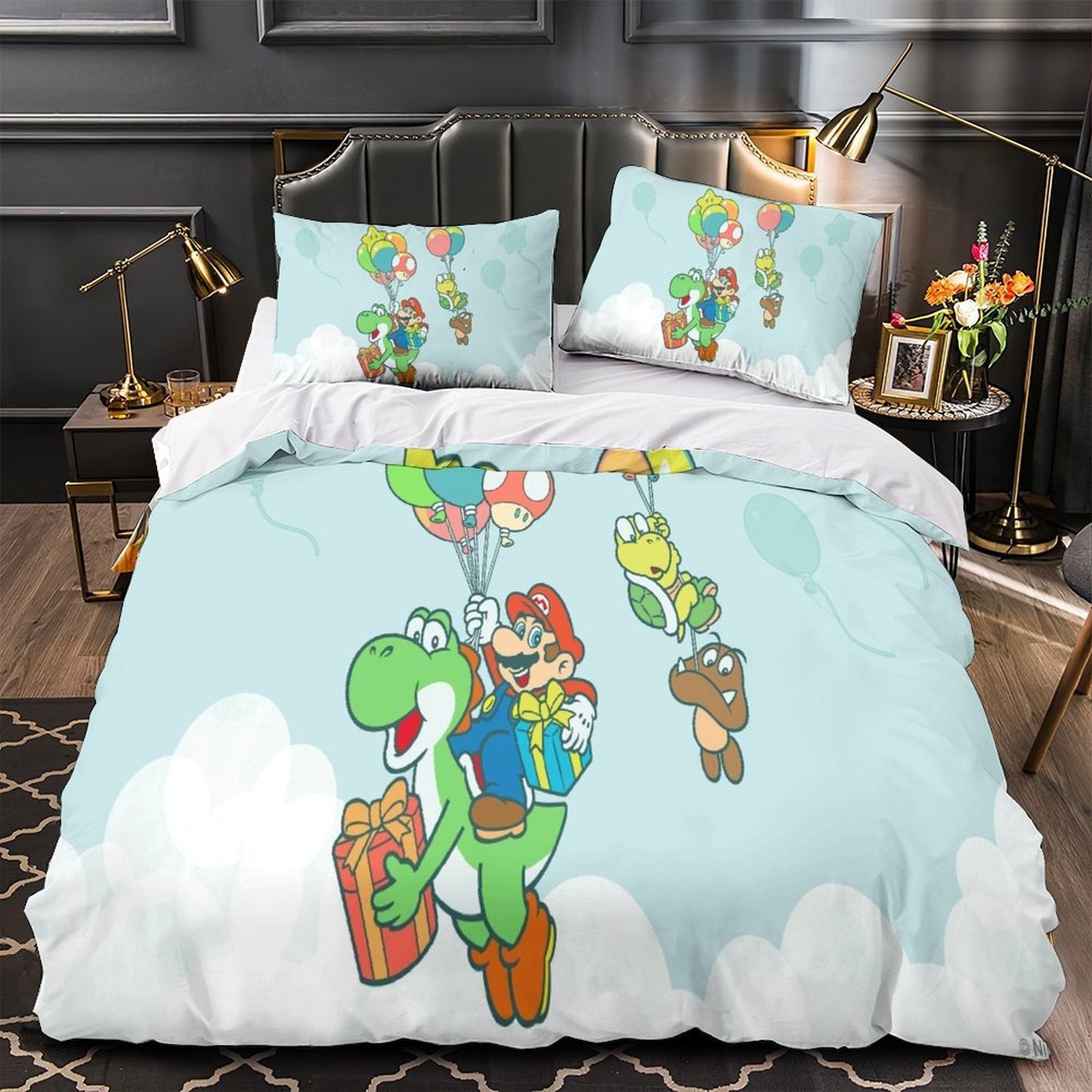 Super Mario Duvet Cover Pattern Bedding Set Without Filler