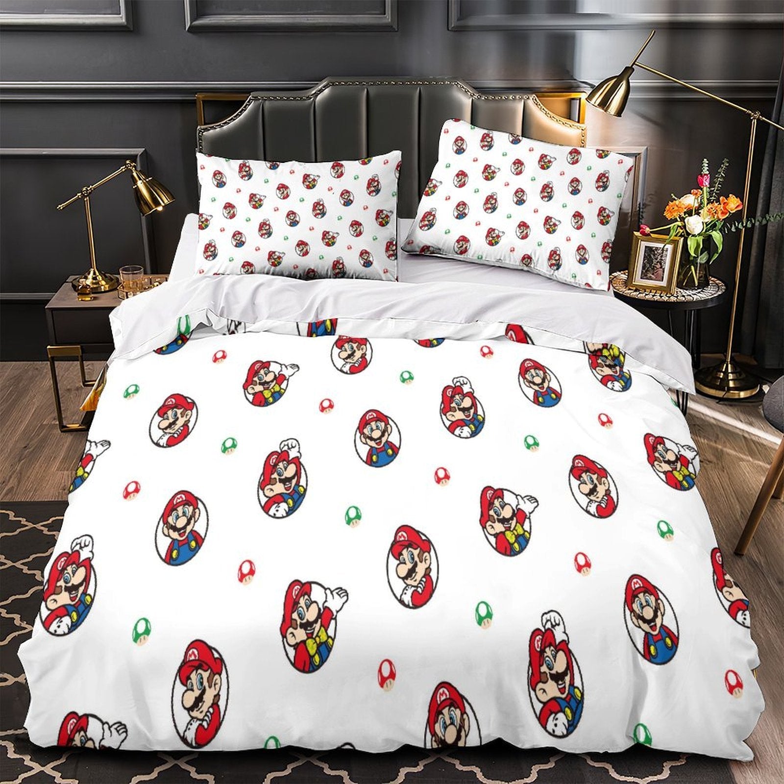 Super Mario Duvet Cover Pattern Bedding Set Without Filler
