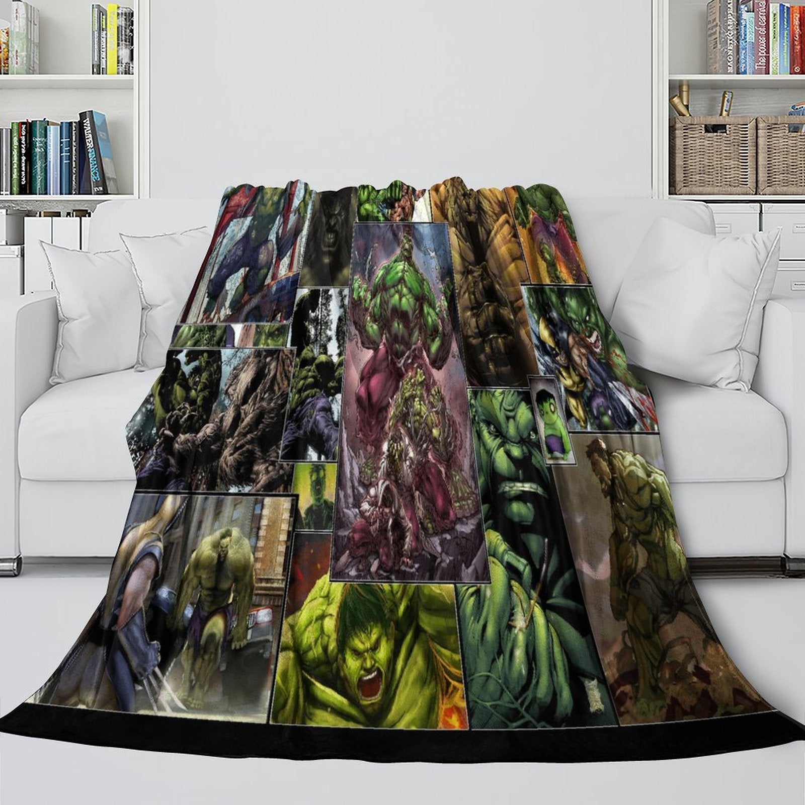 Superhero Hulk Blanket Flannel Throw Kids Room Decoration
