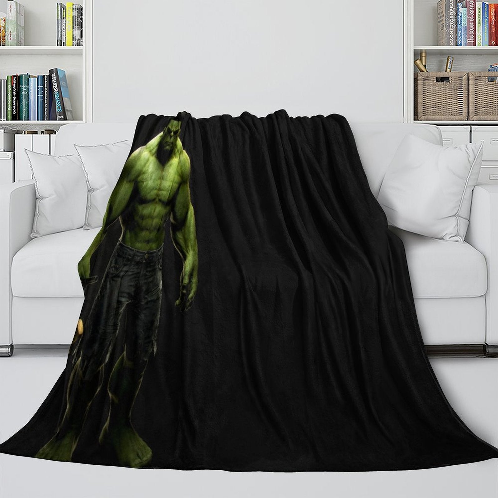 Superhero Hulk Blanket Flannel Throw Kids Room Decoration