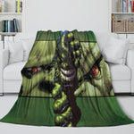 Superhero Hulk Blanket Flannel Throw Kids Room Decoration