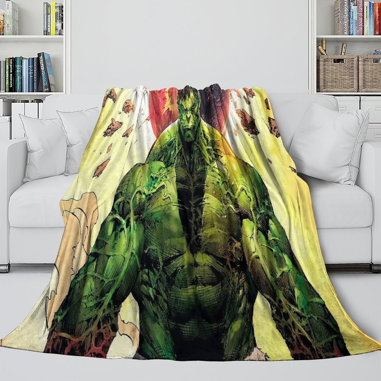 Superhero Hulk Blanket Flannel Throw Kids Room Decoration