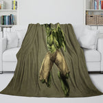 Superhero Hulk Blanket Flannel Throw Kids Room Decoration