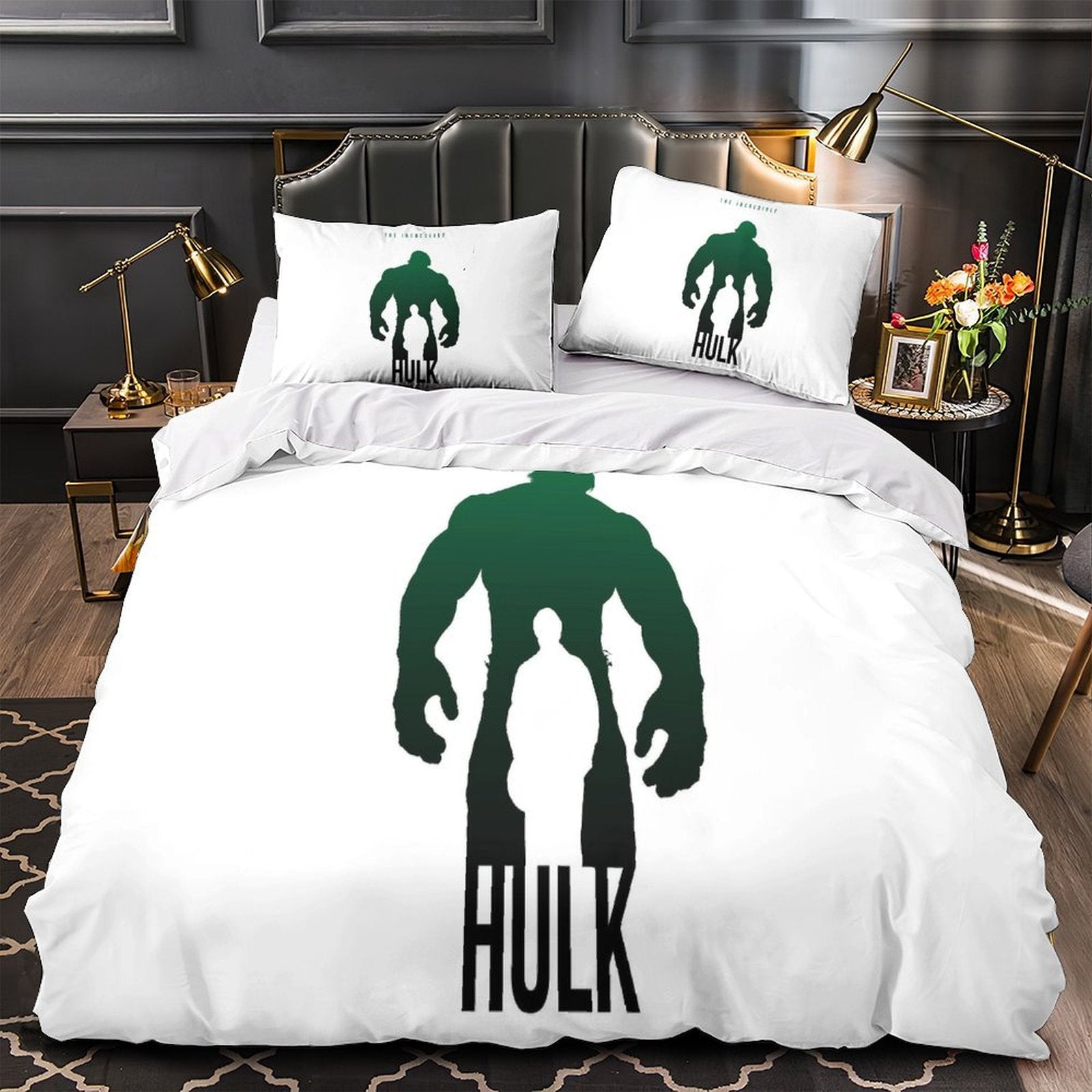 Superhero Hulk Duvet Cover Pattern Bedding Set Without Filler