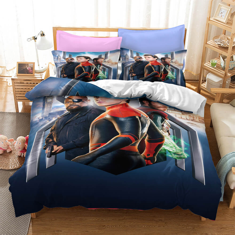 Superhero Spiderman Bedding Set Quilt Cover Without Filler
