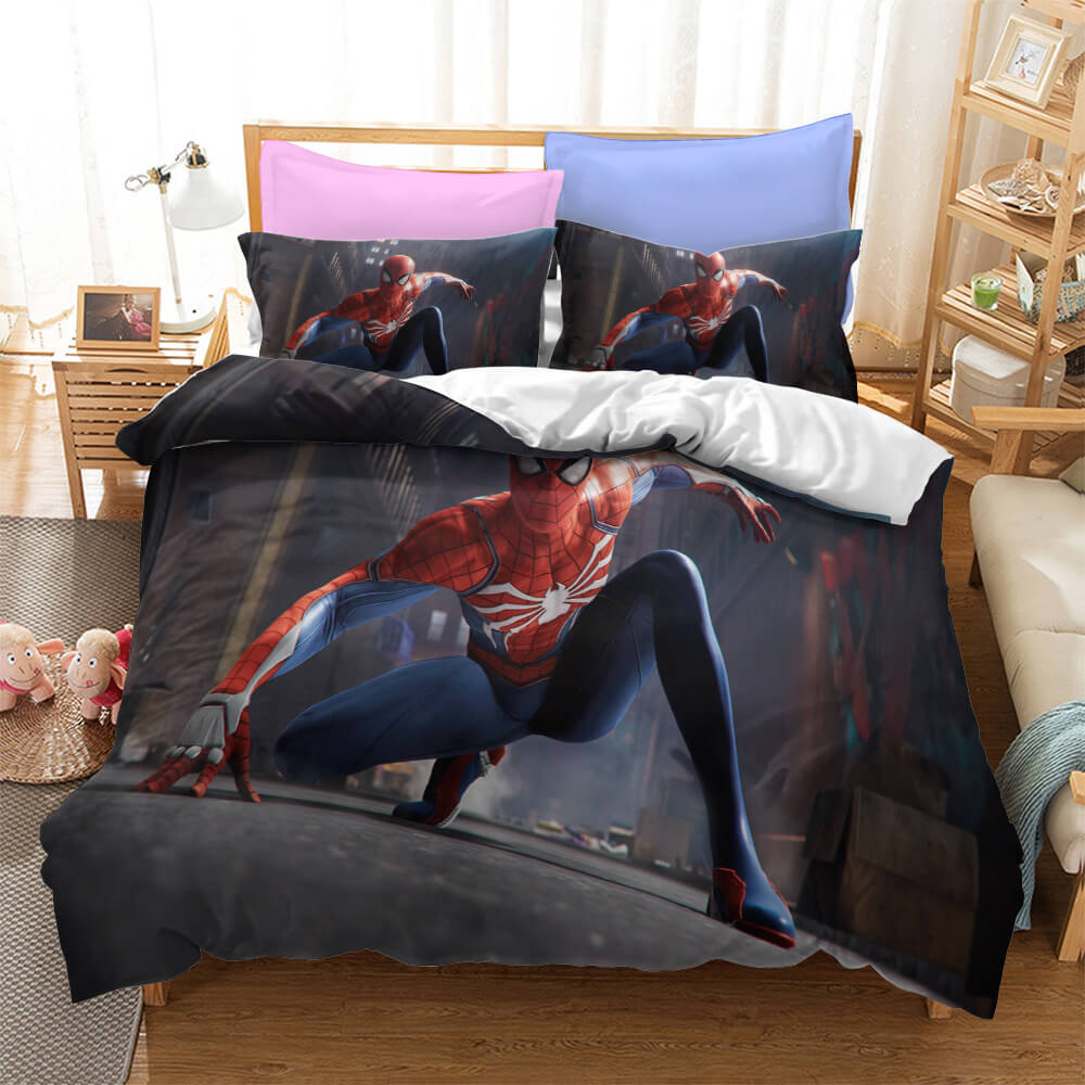 Superhero Spiderman Bedding Set Quilt Cover Without Filler