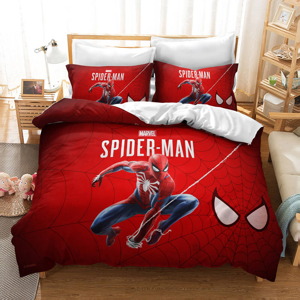 Superhero Spiderman Bedding Set Quilt Cover Without Filler