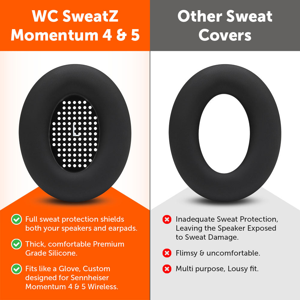 Sennheiser Momentum 4 Earpad Sweat Covers - WC SweatZ Momentum 4