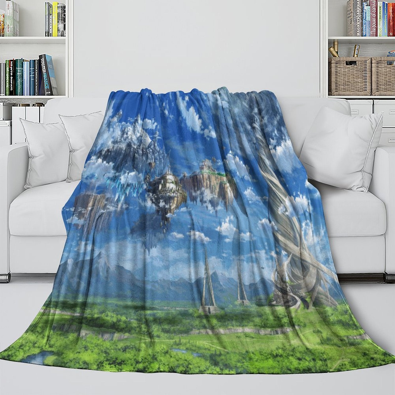 Sword Art Online Blanket Flannel Throw Kids Room Decoration