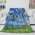 Sword Art Online Blanket Flannel Throw Kids Room Decoration