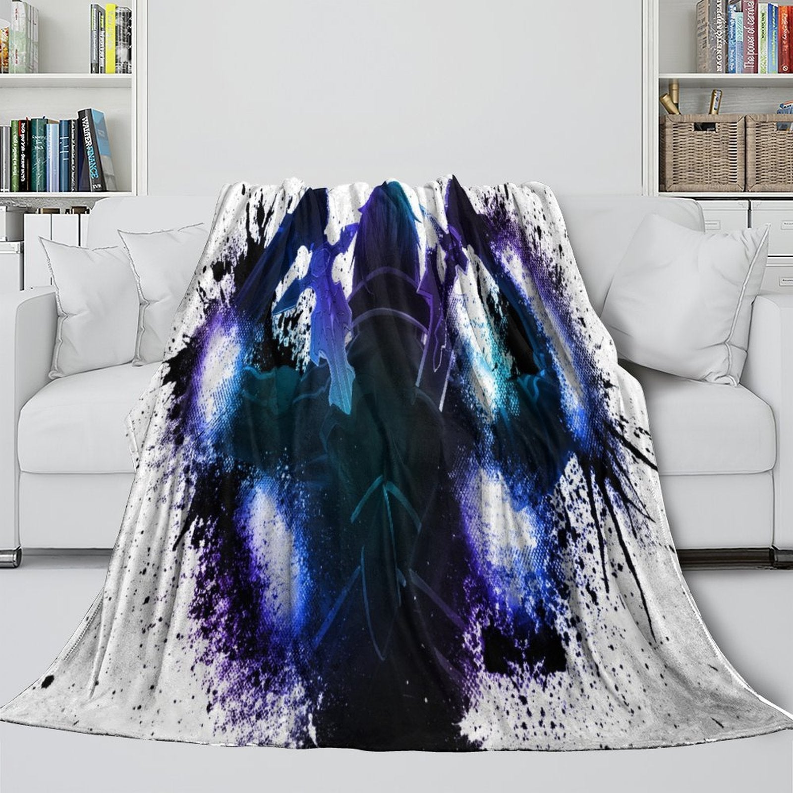 Sword Art Online Blanket Flannel Throw Kids Room Decoration