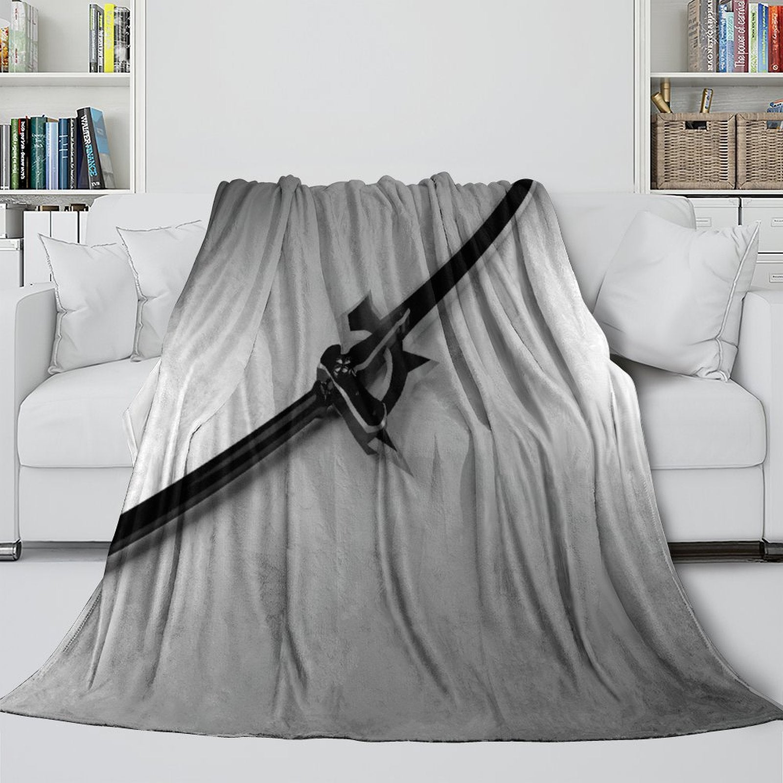 Sword Art Online Blanket Flannel Throw Kids Room Decoration