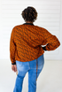Leopard Bomber in Sienna + Black