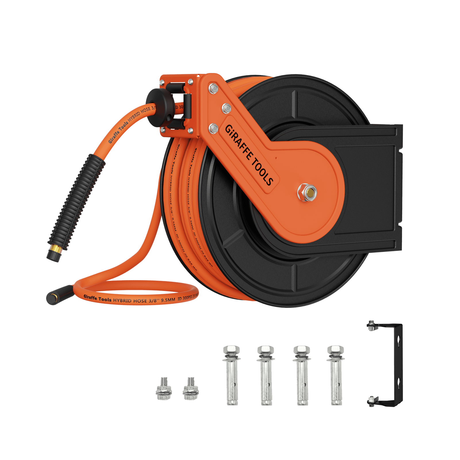 Retractable Air Hose Reel-Alloy Steel Reel-3/8in