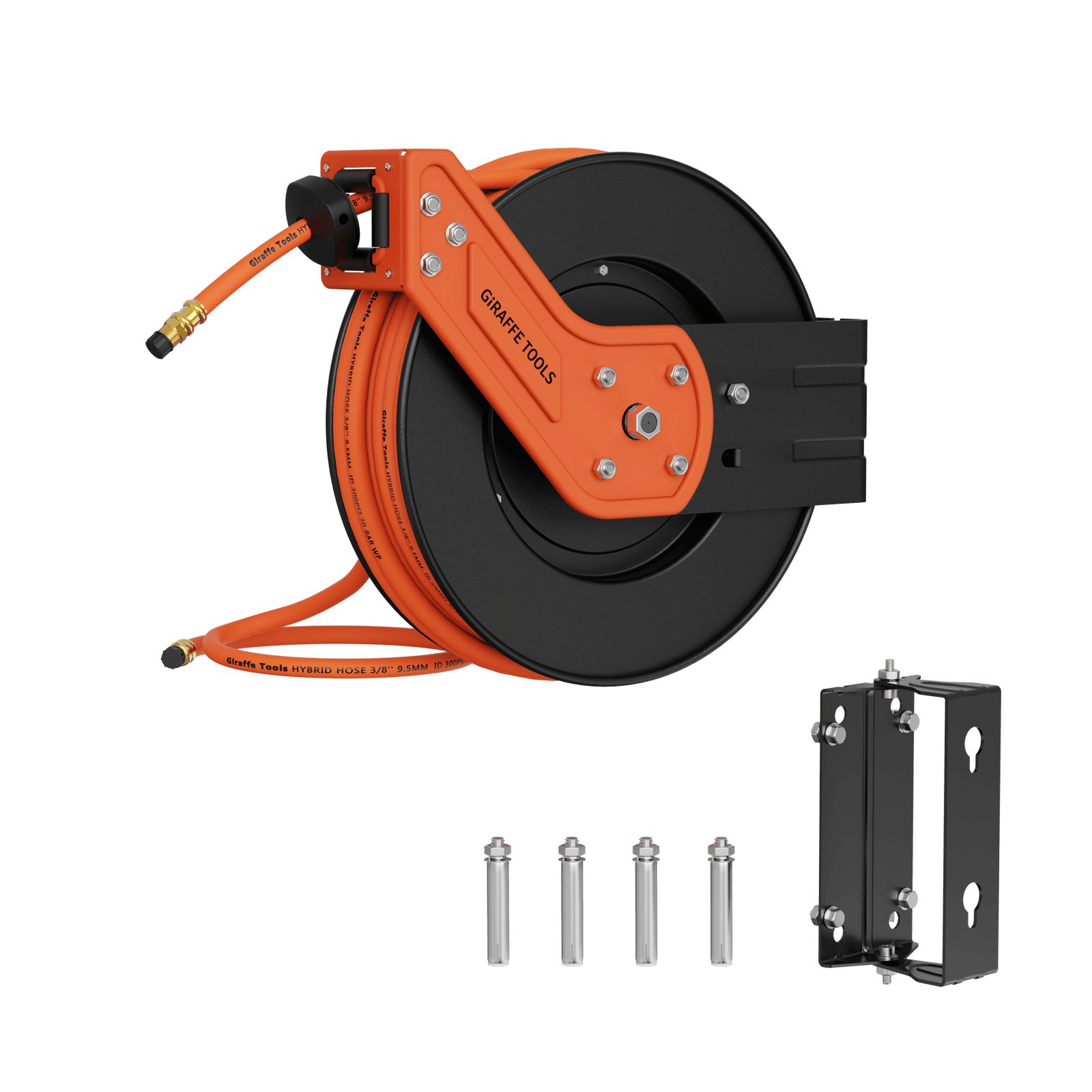 Retractable Air Hose Reel-Alloy Steel Reel-3/8in