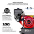 20 Gallon Portable Air Compressor 6.5HP Honda GX200 Engine Horizontal Tank 13.5 CFM @ 90 PSI Gas-Powered