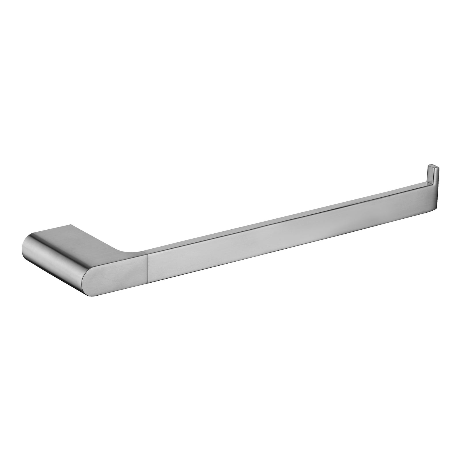 4-Piece Brass Brushed Nickel Bathroom Hardware Set - Towel Bar, Towel Holder, Toilet Paper Holder, Robe Hook, and Tower Holder - Wall Mounted