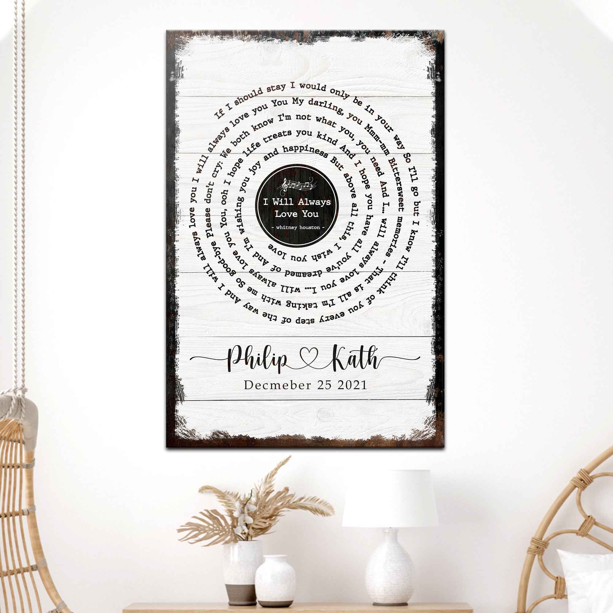 Song Lyrics Sign