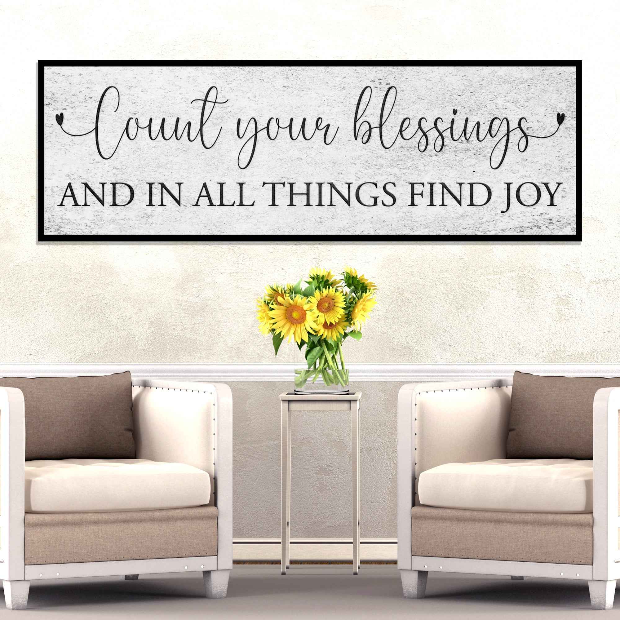 Count Your Blessings Sign III