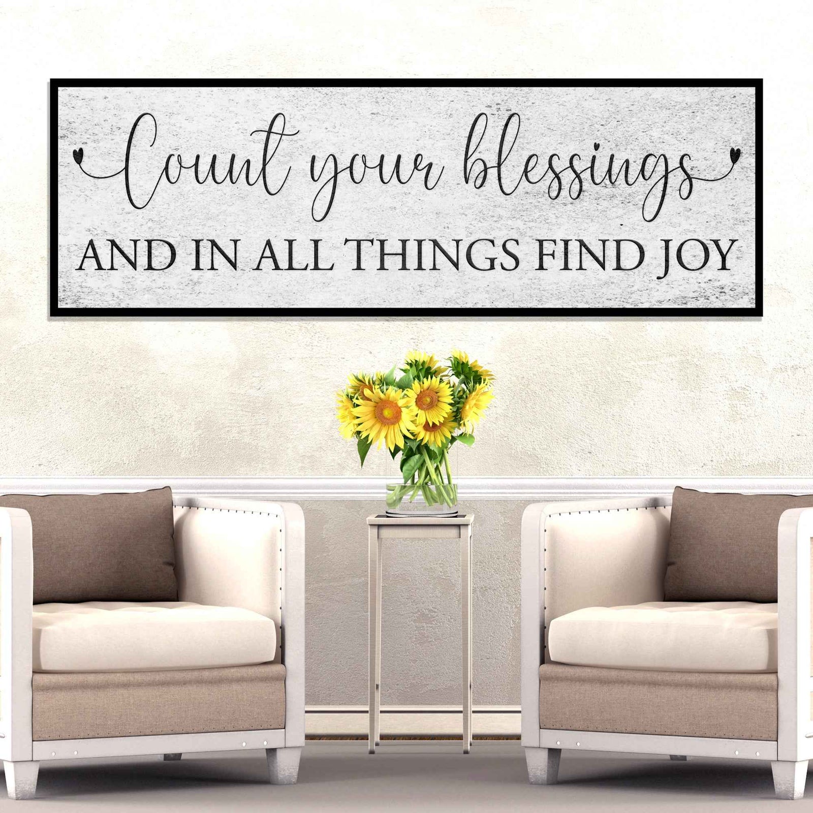 Count Your Blessings Sign III
