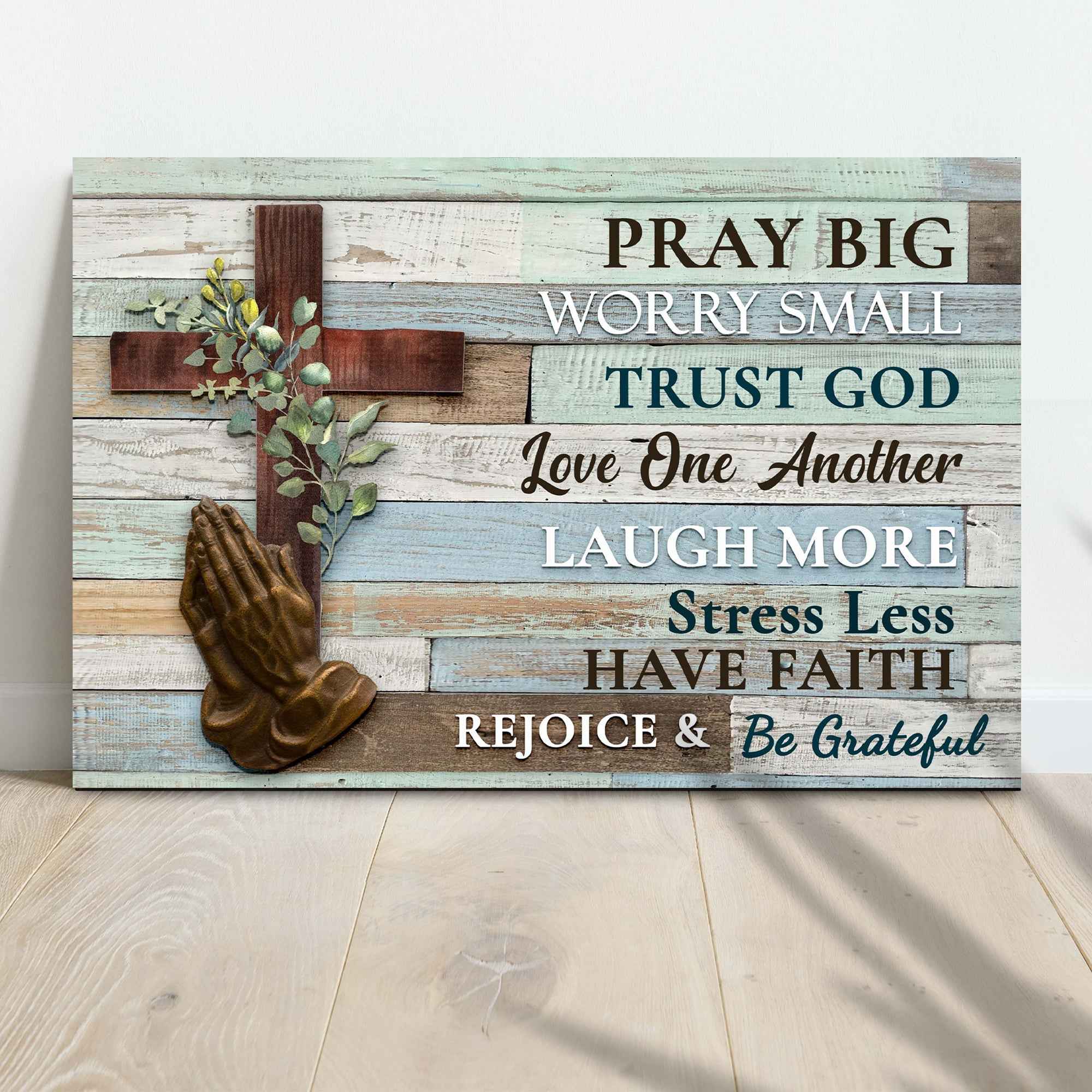 Trust God Love One Another Sign