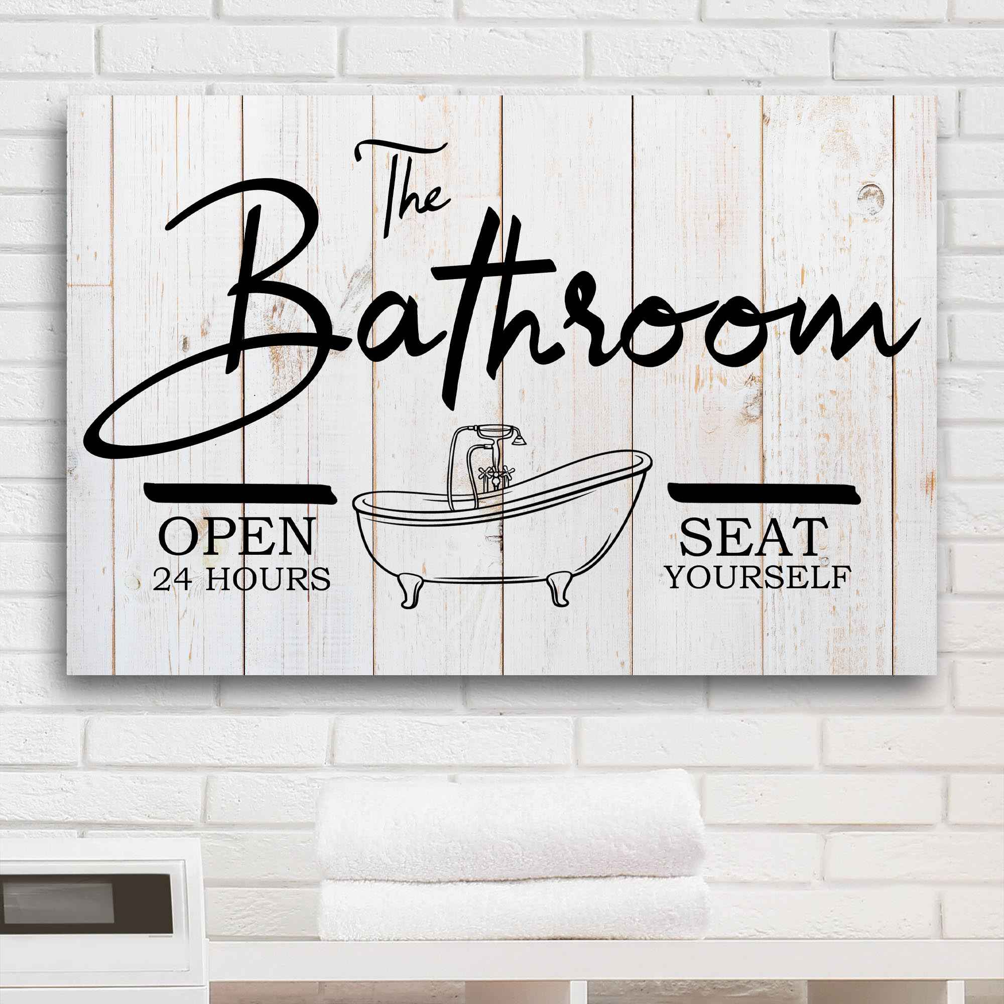 The Bathroom Sign