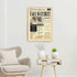 Newspaper Retirement Gift Sign