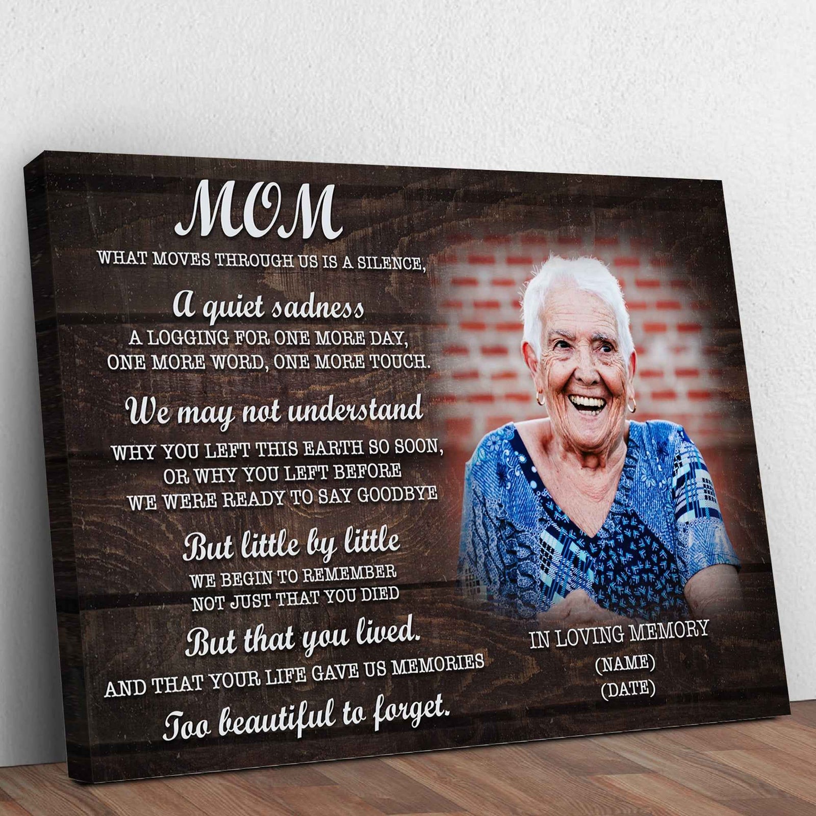 Mom, You're Too Beautiful To Forget Happy Mother's Day Sign